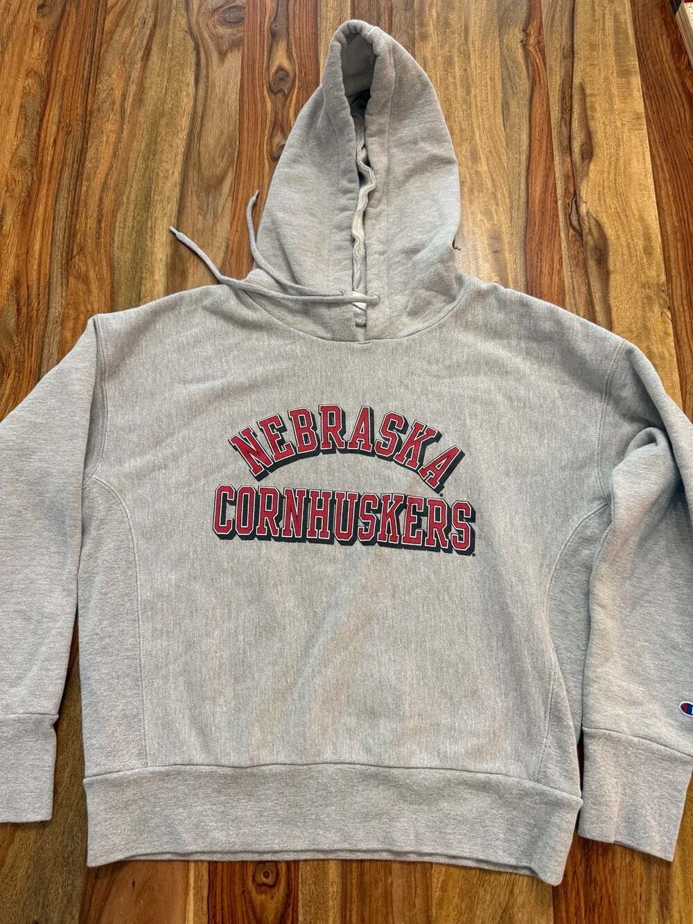 Champion Nebraska Cornhuskers Reverse Weave Hoodie Size Med